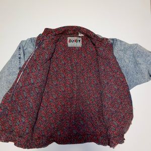 East west stone wash bomber jacket